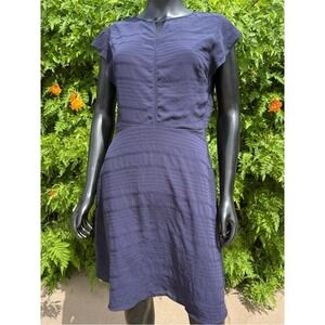 Banana Republic navy textured dress Size 8
